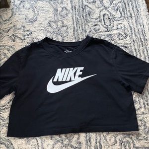 Woman’s NIKE black crop top